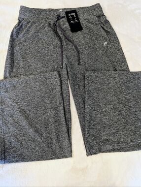 Fabletics High Waisted Cloud Jersey Wide Leg Pants Gray XL NWT - CB